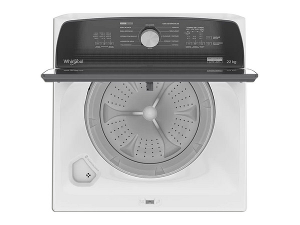 Lavadora Whirlpool Xpert System, carga superior 22 kg, Color blanca.