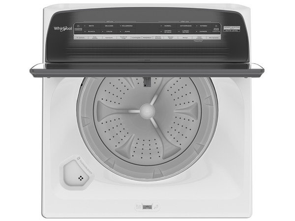Lavadora Whirlpool Inteligente 8MWTW2640WJB, carga superior 26 kg, Color blanca.
