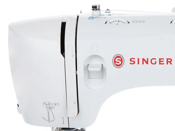 Maquina Coser SINGER Fashion Mate 3342, 32 Puntadas, 4 Bobinas, Color Blanco.