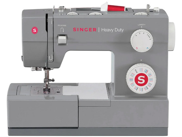 Maquina de Coser Singer HEAVY DUTY, 110 aplicaciones de puntada. Color Gris.
