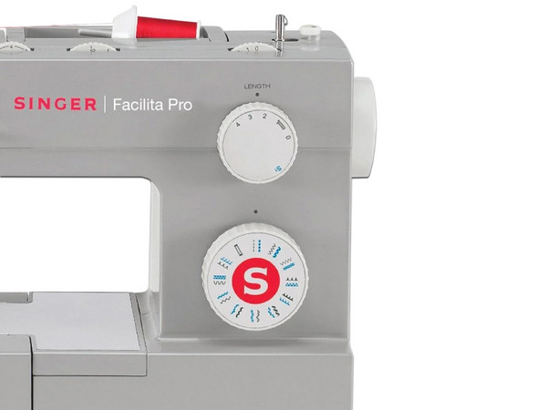 Máquina de coser Singer 4423, 23 puntadas, Color gris.