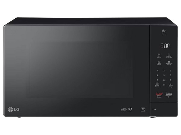 Horno de Microondas LG MS2097JSS de 1200W, 2 Pies Cúbicos, Smart Inverter. Color Negro.