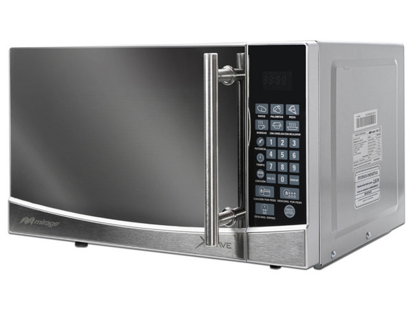 Microondas Mirage MWD020E con Capacidad de 0.7 Pies³ y Potencia de 700W. Color Plata.