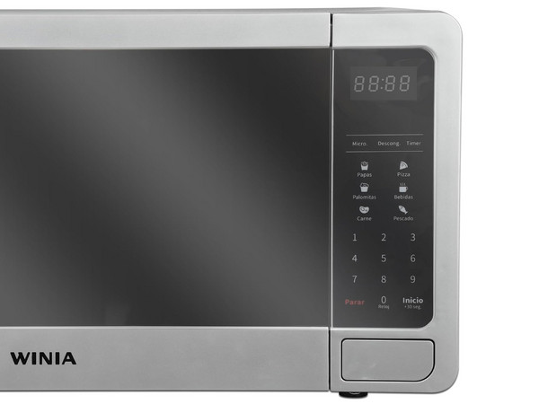 Horno de Microondas Winia KOS-63MSSA de 0.7 Pies, 1000 W, Color Plateado.