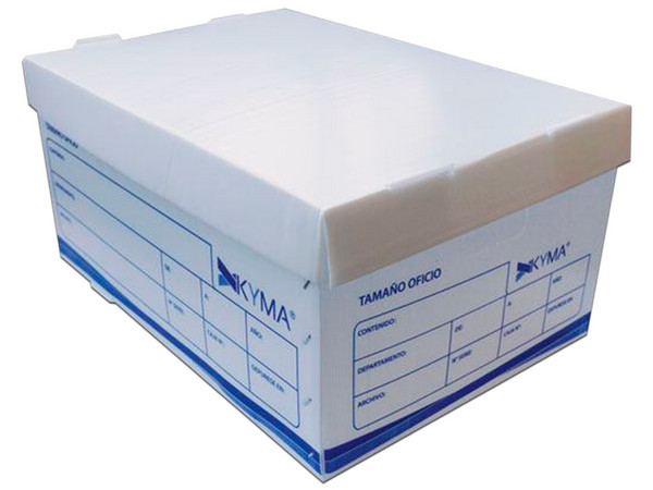 Caja de Plástico Kyma, para Documentos tamaño Oficio.