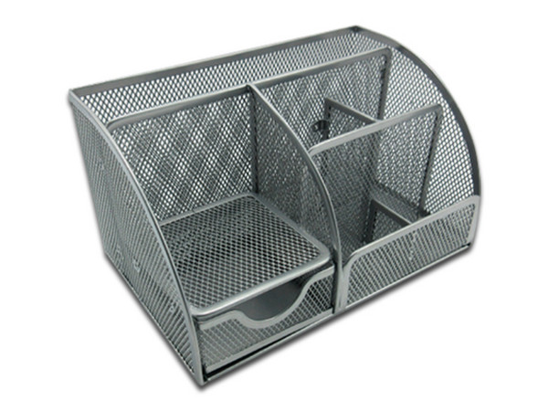 Organizador de malla metálica Nextep NE-175P, 7 secciones. Color Gris.