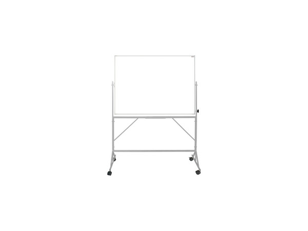 Pedestal Alfra Giratorio Slim Dimensiones 90x120 cm Magnético Fabricado en Aluminio. Color Aluminio/Blanco.