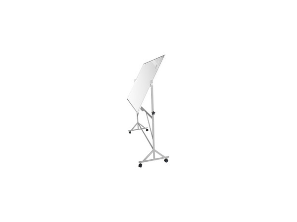 Pedestal Alfra Giratorio Slim Dimensiones 90x120 cm Magnético Fabricado en Aluminio. Color Aluminio/Blanco.