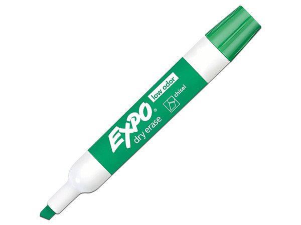 Marcador para Pizarrón EXPO WOW 2217402, Paquete con 12 Piezas. Color Verde.