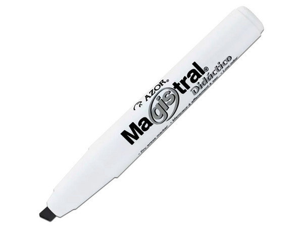 Marcador Magistral 8350NE, Didáctico, Para Pizarrón Blanco, 12 pzas, Color Negro.