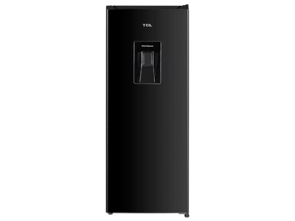Refrigerador TCL TSD60BW de 168 L, con dispensador de agua. Color Negro