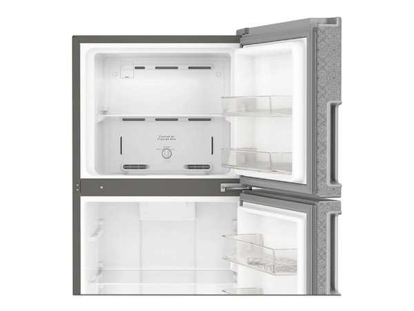 Refrigerador Acros AT1330D de 2 puertas, 368L, 110V. Color Gris.