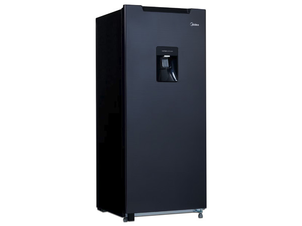 Refrigerador Single Door Midea MRD190CCDLSW de 7 Pies Cúbicos, Dispensador de Agua, Color Negro.