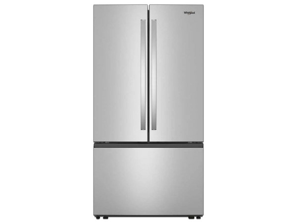 Refrigerador Whirlpool French Door Xpert Inverter WRFF3136SZ de 31 pies cúbicos, Acero inoxidable, Color Plata.