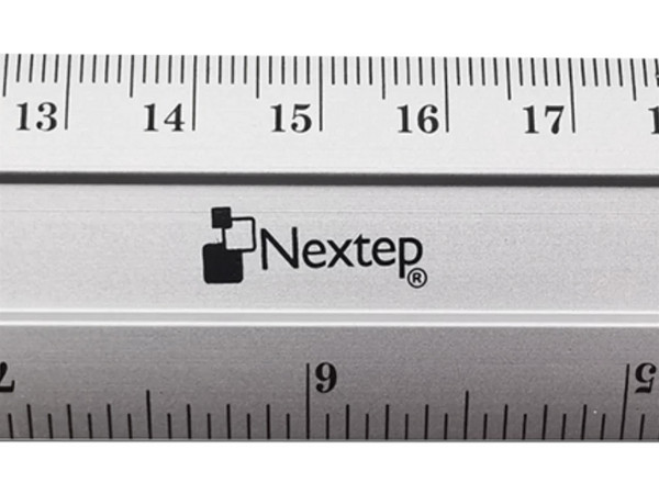 Regla metálica de aluminio Nextep, de 30 cm, incluye 6 piezas.
