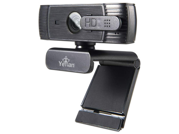 Cámara Web Yeyian Widok YAW-041620, 1080p HD, HDR, Micrófonos duales, autoenfoque, USB, Color Negro.  Caja Abierta, Producto con uso y desgaste
