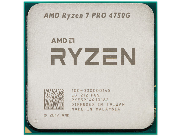 Procesador AMD Ryzen 7 Pro 4750G, 3.6 GHz (hasta 4.5 GHz), Socket AM4, Octa-Core, 65 W. Bulk Empaque Original Desgastado, Producto con Desgaste y Uso Visible. No incluye disipador.