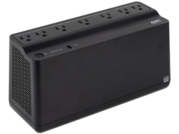 Batería de Respaldo APC Back-UPS BE600M1 de 600VA (330 Watts) con 7 contactos NEMA 5-15R. (Caja abierta)