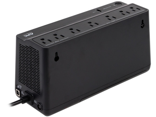 Batería de Respaldo APC Back-UPS BE600M1 de 600VA (330 Watts) con 7 contactos NEMA 5-15R. (Caja abierta)