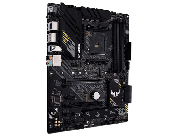 T. Madre Asus TUF GAMING B550-PLUS, 
Chipset AMD B550,
Segmento: Medio/Gamer,
Soporta: AMD Ryzen 3ra, 4ta y 5ta Generación, Socket AM4,
RAM: DDR4 4600/ 3333/ 2133 MHz, 128GB Max,
Audio HD, Red, USB 3.2, SATA 3.0, M.2,
ATX, Ptos: 2xPCIEx16, (Remate)