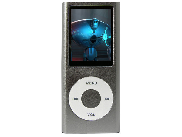 MP4 AXTECH Reproductor de MP3, Radio FM, Fotos, Videoclips y Grabador de Voz. 4GB, Color Plateado