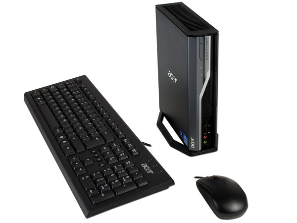 Computadora Slim Acer Veriton L4610G-SI3210W,
Procesador Intel Pentium Core-i3 2100 (3.1 GHz),
Memoria 4 GB DDR3, D.D. de 500GB SATA,
Video Intel HD Graphics 2000, SuperMulti DVD±RW DL, 
Windows 7 Professional (64 Bits),
No Incluye Monitor.
