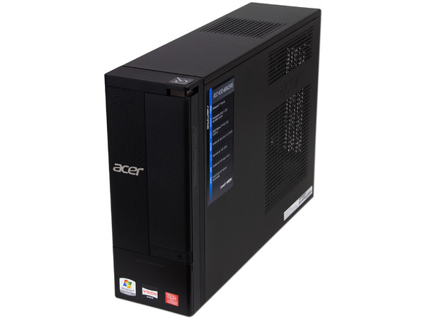 Computadora Acer Aspire AX1430-MW34S ,
Procesador AMD E-300 (1.3 GHz),
Memoria 1GB DDR3, D.D. de 320GB,
Video Radeon HD 6300, Red,
Windows 7 Starter (32 bits),
Monitor Acer LCD de 17