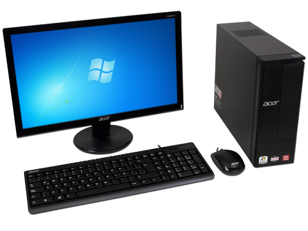 Mini Computadora Acer Aspire AX1430-MW31S,
Procesador AMD E-450 (1.65 GHz),
Memoria 2GB DDR3, D.D. de 500GB,
SuperMulti DVD±R/RW DL, Red, Video Radeon HD 6300,
Windows 7 Starter (32 bits),
Monitor LED Widescreen de 18.5