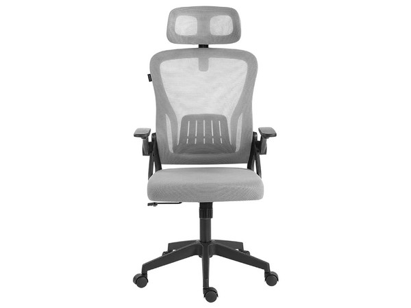 Silla para Oficina Acteck Flux Lite EC313HR, Reposabrazos Abatibles, Soporta hasta 100Kg, Pistón Clase 2, Color Gris. (Caja abierta)