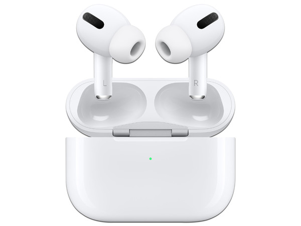 Audífonos Apple AirPods Pro con estuche de carga inalámbrica, Cancelación Activa de Ruido, Bluetooth 5.0. (Reparado)