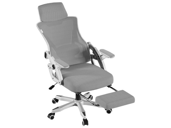 Silla Gamer Balam Rush Power Rush Mesh, Reposabrazos Fijo, Pistón de clase 2, Mecanismo mariposa con Inclinación de hasta 145 Grados, Soporta hasta 100Kg, Color Gris. (Caja abierta)