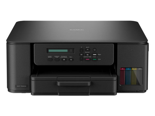 Multifuncional Brother InkBenefit Tank DCPT530DW, Sistema de Tanques de Tinta, Impresora, Copiadora y Escáner, Resolución de Impresión de 6000 x 1200 DPI, Wi-Fi, USB. (Caja abierta)