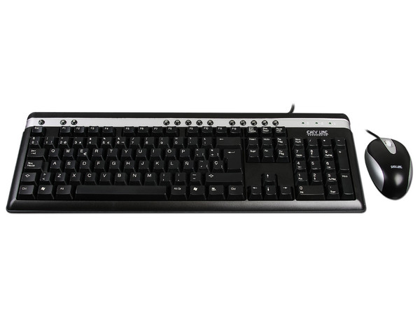 Combo Easy Line de Teclado, Mouse y Bocinas, PS/2