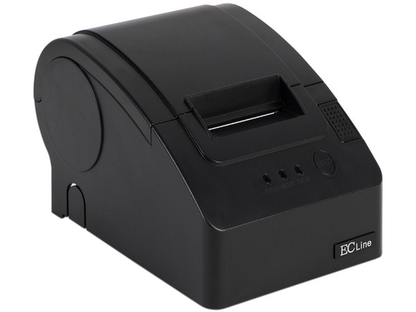 Miniprinter Térmica para tickets EC Line EC-PM-58110 de 58mm, Interfaz Serial, USB. Producto Reacondicionado, Empaque original desgastado, Producto con desgaste.
