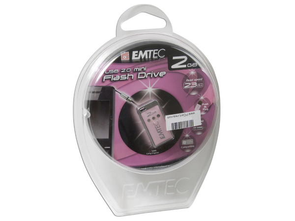 Unidad Flash USB 2.0 Emtec S310 Lady Crystal de 2GB