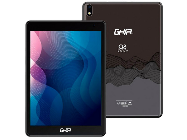 Tablet GHIA A8 BOOK WiFi: 
Procesador A133 Quad Core (hasta 1.5 GHz), 
Memoria RAM de 4GB, 
Almacenamiento de 64GB, 
Pantalla LED Multi Touch de 7