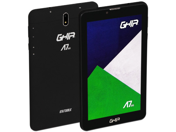 Tablet GHIA A7 3G, 
Procesador Quad-Core (1.3 GHz), 
Memoria RAM de 1GB, Almacenamiento de 16GB, 
Pantalla LED Multi touch de 7
