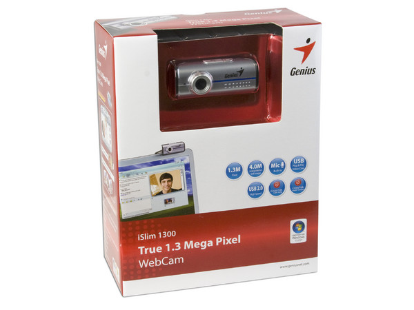 Cámara Web Genius iSlim 1300, Resolución 1.3MP, USB