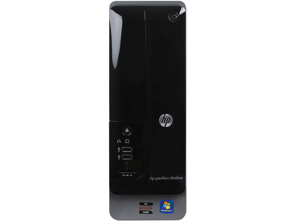 Mini Computadora HP Slimline S5-1128la,
Procesador AMD E2-3200 (2.4 GHz),
Memoria 4GB DDR3, D.D. de 1TB,
Reproductor Blu-ray/DVD SuperMulti, Red 802.11b/g/n, Video Radeon HD 6450,
Windows 7 Home Premium (64 bits),
No Incluye Monitor