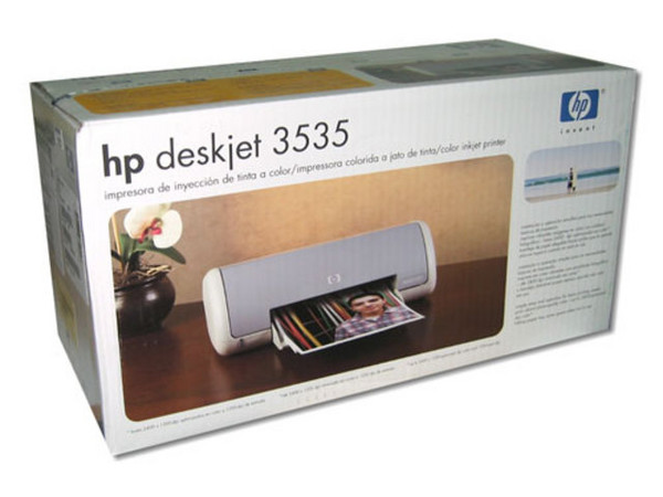 Impresora de Inyección a Color HP DeskJet 3535, resolución 2400x1200dpi.