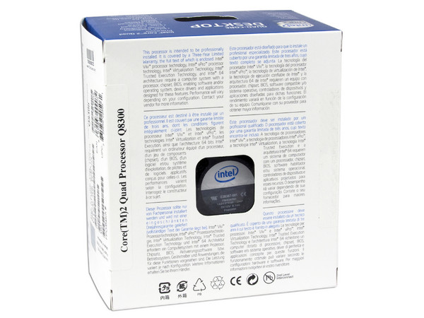 Procesador Intel Core 2 Quad Q8300 a 2.5 GHz, Socket LGA 775, BUS de 1333MHz, 4MB L2 Cache, Quad-Core, 45nm 