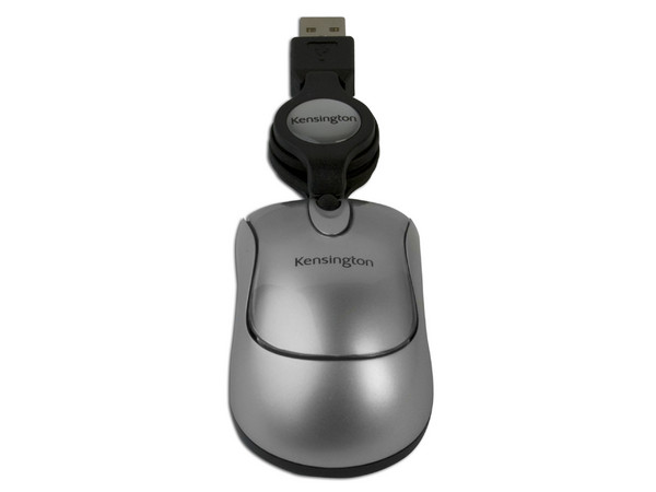 Mini Mouse Kensington óptico, retráctil, USB.