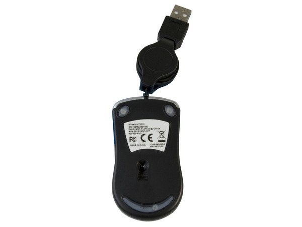 Mini Mouse Kensington óptico, retráctil, USB.