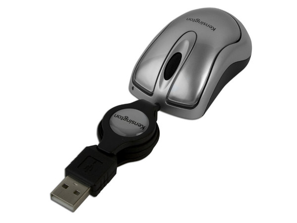 Mini Mouse Kensington óptico, retráctil, USB.