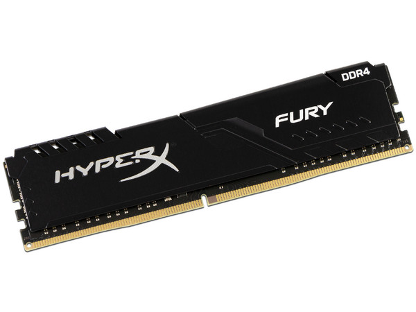 Memoria DIMM Kingston HyperX FURY Black DDR4 PC4-25600 (3200MHz), CL16, 16GB.
Producto reacondicionado con desgaste.
