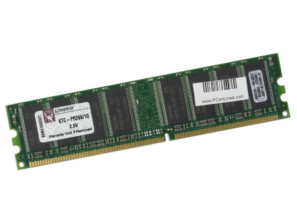 Memoria Kingston de 1GB, Modelo: KTC-PR266/1G