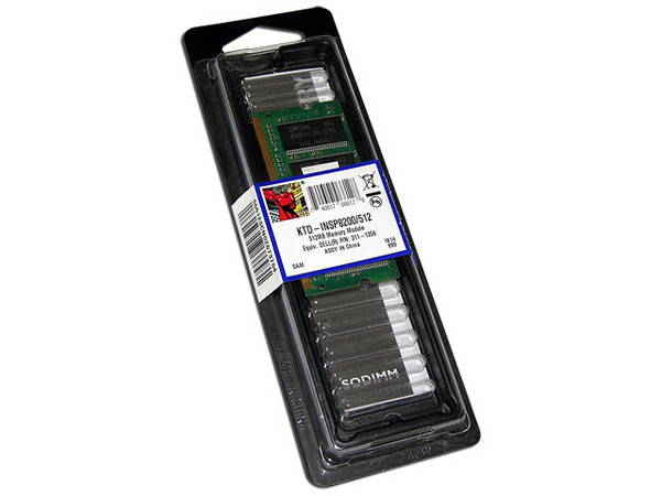 Memoria Kingston de 512MB, Modelo: KTD-INSP8200/512
