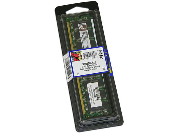 Memoria Kingston de 512 MB Modelo: KTD8300/512
