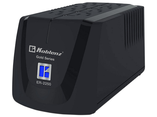 Regulador de Voltaje Koblenz Gold Series ER-2250, 2250VA/1000W, 8 x contactos NEMA 5-15R. (Caja abierta)