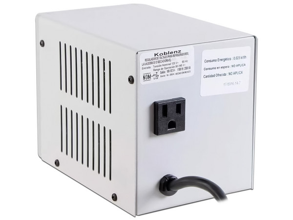 Regulador Koblenz RI-2002 para Refrigeración y Equipos con Motor, 2000 VA / 1500 W con 1 conexión Nema 5-15R. (Reparado)